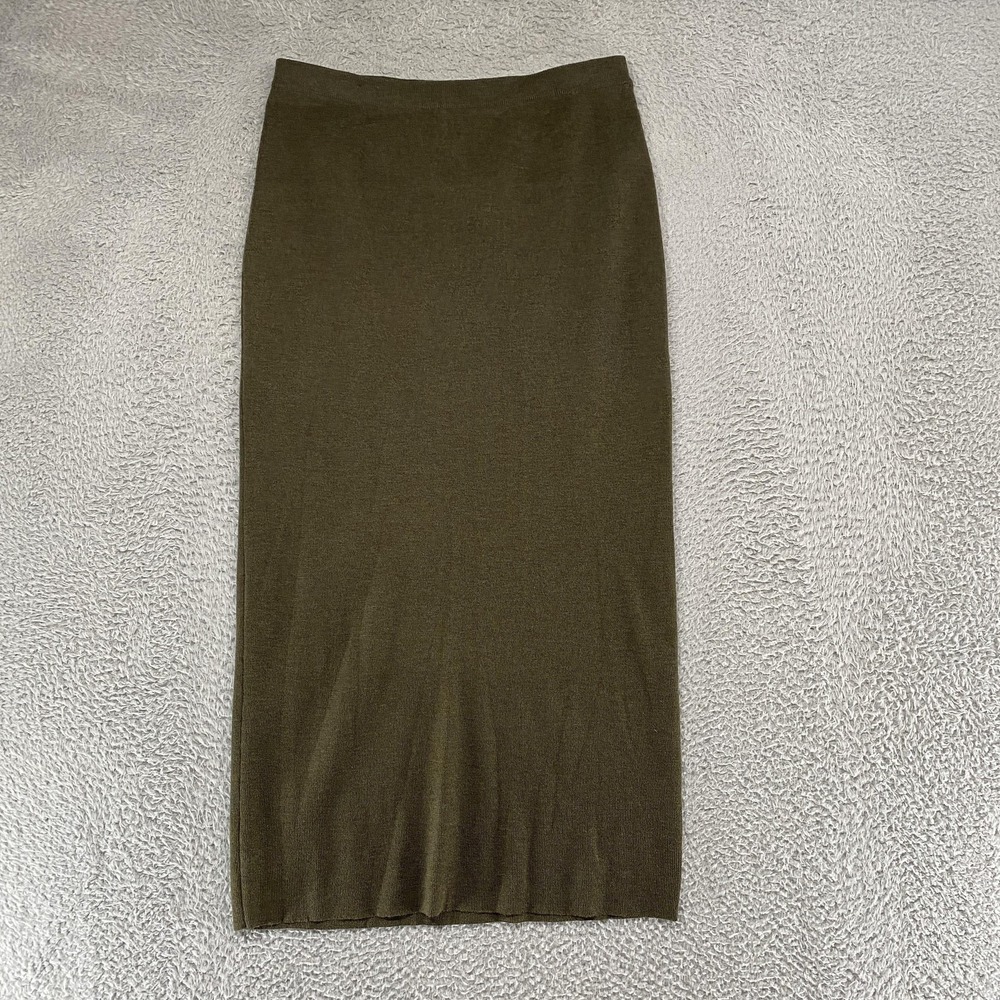 Eileen Fisher Olive Green Maxi Skirt